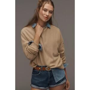 PILCRO by Anthropologie ALANI Cashmere Mock Neck Sweater-M